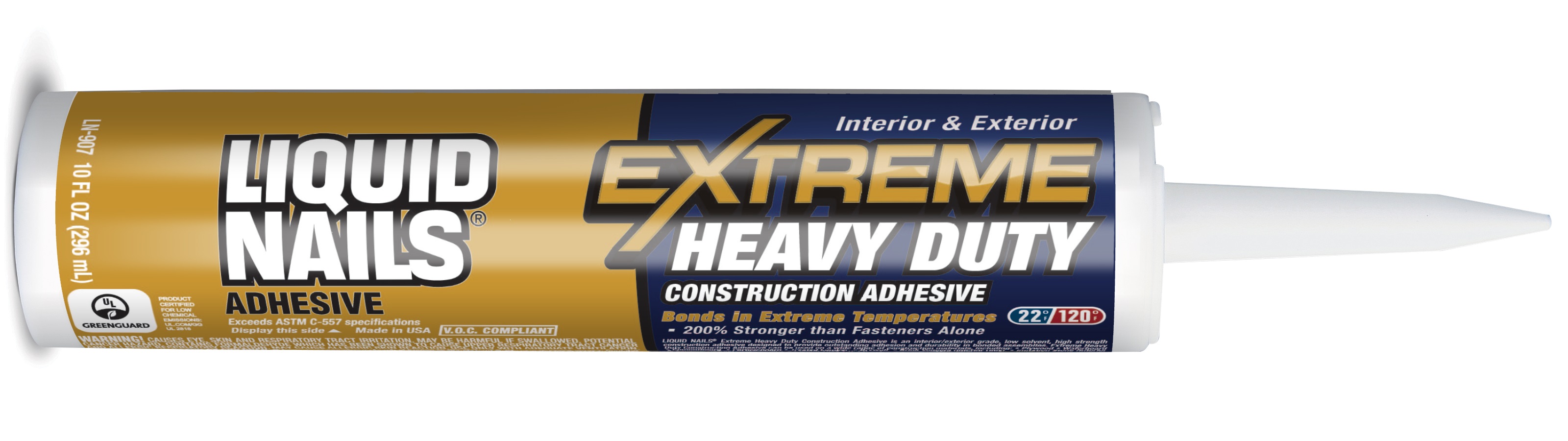 LIQUID NAILS Brand Strengthens Its Heavy Duty Adhesive for Extreme